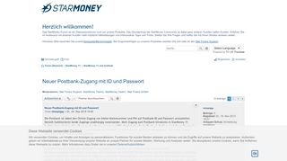 
                            13. Neuer Postbank-Zugang mit ID und Passwort - Die StarMoney Community