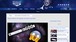 
                            8. Neuer Rekord: EU-Spieler erreicht Level 600 - Summoners-Inn.de