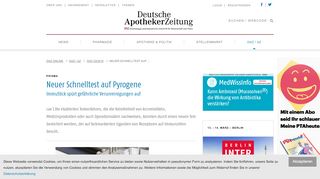 
                            4. Neuer Schnelltest auf Pyrogene - Deutsche Apotheker Zeitung