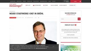 
                            11. Neuer Stadtwerke-Chef in Brühl - energate messenger+