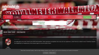 
                            6. Neuer Ticket Shop - Ticketmaster | Internet Fanclub roteteufel.de