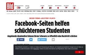 
                            9. Neuer Trend „Spotted“-Flirts: Facebook-Seiten helfen schüchternen ...