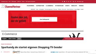 
                            12. Neuer Vertriebskanal: Sparhandy.de startet eigenen Shopping-TV ...