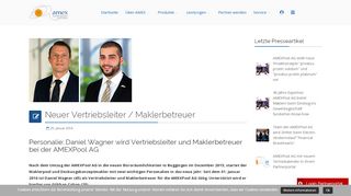 
                            6. Neuer Vertriebsleiter / Maklerbetreuer - AMEXPool AG