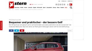 
                            11. Neuer VW Golf Sportsvan: Bequemer und praktischer - der bessere ...