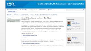 
                            6. Neuer Webmailserver und neue Oberfläche — HTWK Fakultät ...