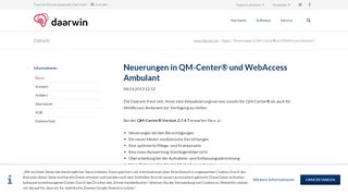 
                            6. Neuerungen in QM-Center® und WebAccess Ambulant - Daarwin ...