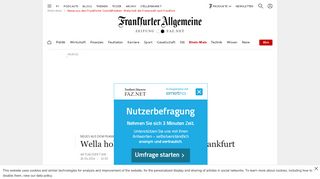 
                            13. Neues aus dem Frankfurter Geschäftsleben: Wella holt die Friseurwelt ...