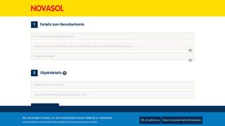 
                            3. Neues Benutzerkonto anlegen | NOVASOL Login