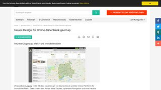 
                            7. Neues Design für Online-Datenbank geomap - geomap GmbH ...