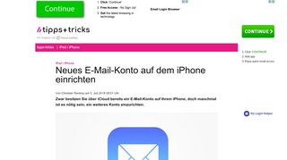 
                            12. Neues E-Mail-Konto auf dem iPhone einrichten - Heise