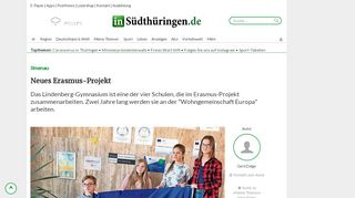 
                            9. Neues Erasmus-Projekt | inSüdthüringen.de