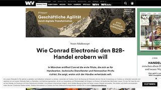 
                            7. Neues Filialkonzept: Wie Conrad Electronic den B2B-Handel ... - W&V