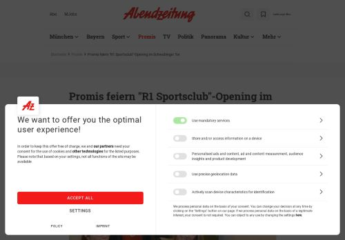 
                            12. Neues Fitnesstudio in München: Promis feiern R1 Sportsclub-Opening ...