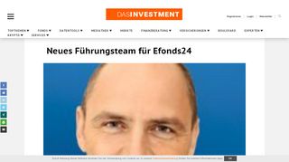 
                            13. Neues Führungsteam für Efonds24 | DAS INVESTMENT