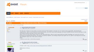 
                            2. Neues Gerät nicht im Konto - Avast WEBforum