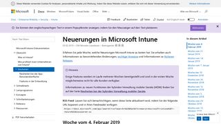 
                            6. Neues in Microsoft Intune – Azure | Microsoft Docs