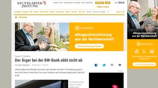
                            4. Neues IT-System: Der Ärger bei der BW-Bank ebbt nicht ab ...