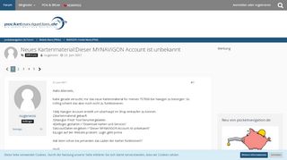 
                            7. Neues Kartenmaterial:Dieser MYNAVIGON Account ist unbekannt ...