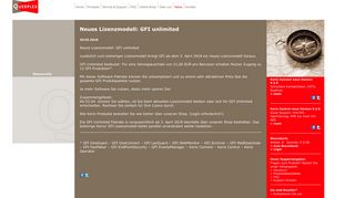 
                            11. Neues Lizenzmodell: GFI unlimited - Zusätzlich zum bisherigen ...