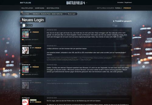 
                            2. Neues Login - Foren - Battlelog / Battlefield 4