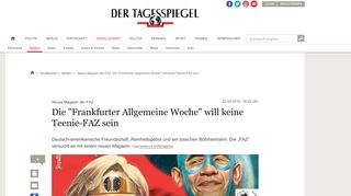 
                            13. Neues Magazin der FAZ: Die 