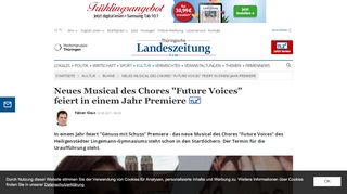 
                            10. Neues Musical des Chores 