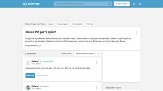 
                            11. Neues Pet party spiel? (Spiele, Online-Spiele, Browsergame ...