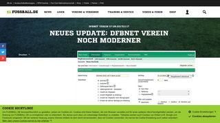 
                            6. Neues Update: DFBnet Verein noch moderner - Fussball.de
