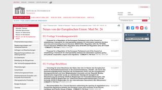 
                            7. Neues von der Europäischen Union: Mail Nr. 26