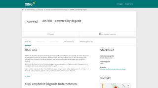 
                            7. Neuigkeiten von AIXPRO GmbH | XING Unternehmen