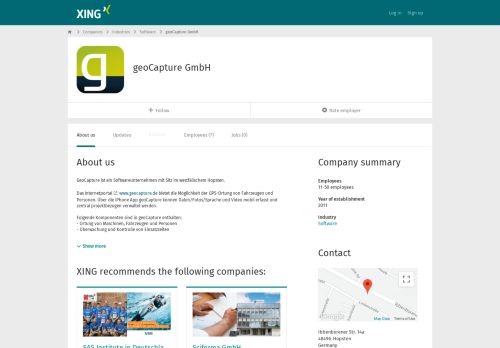 
                            8. Neuigkeiten von geoCapture GmbH & Co. KG | XING Unternehmen