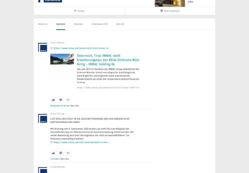 
                            7. Neuigkeiten von IMMAC Holding AG | XING Unternehmen