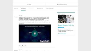
                            11. Neuigkeiten von TAMRON Industrial Optics | XING Unternehmen