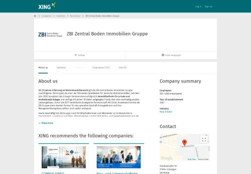 
                            8. Neuigkeiten von ZBI Fondsmanagement AG | XING Unternehmen