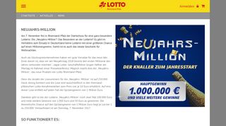 
                            9. Neujahrs-Million - Lotto Rlp