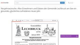 
                            6. Neujahrswünsche. Allen Einwohnern und Gästen der Gemeinde ...