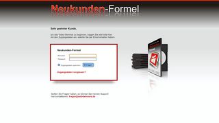 
                            5. Neukunden-Formel > Login