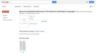 
                            6. Neuman and Barettis Dictionary of the Spanish and English Languages: ...