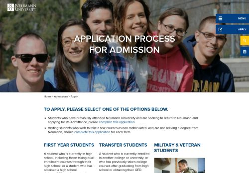 
                            13. Neumann Admissions & Application Information | Neumann University
