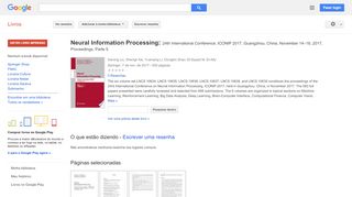 
                            11. Neural Information Processing: 24th International Conference, ... - Resultado da Pesquisa de livros Google