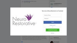 
                            13. NeuroRestorative shared The MENTOR... - NeuroRestorative | Facebook
