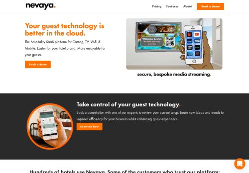 
                            8. nevaya - customised cloud TV and WiFi internet systems for hotels