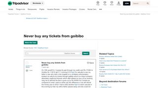 
                            9. Never buy any tickets from goibibo - SeatGuru Forum - TripAdvisor