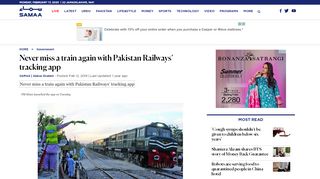 
                            13. Never miss a train again with Pakistan Railways' tracking app