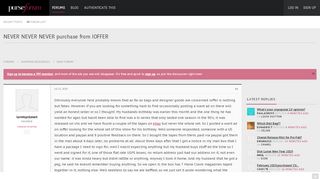 
                            10. NEVER NEVER NEVER purchase from IOFFER - PurseForum