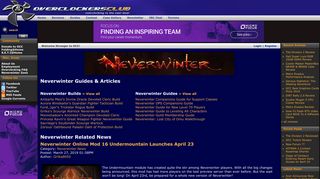 
                            12. Neverwinter guides & articles on Overclockers Club - Overclockers Club