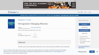 
                            8. Nevogenesis: Changing Theories | SpringerLink