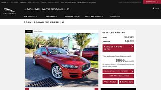 
                            10. New 2019 Jaguar XE For Sale at Jaguar Jacksonville | VIN ...