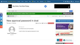 
                            9. New approval password in dvat - CAclubindia